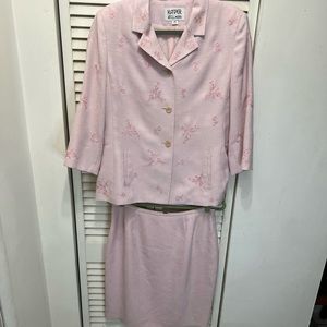 Baby pink skirt set